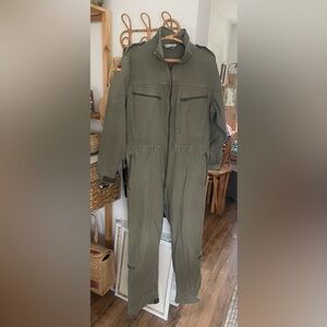 Vintage Cold War Era German Army Original Coverall Jumpsuit Large